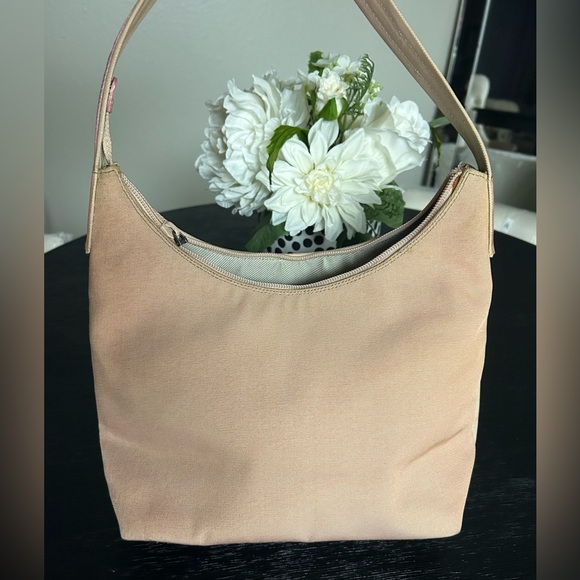 Authentic GUCCI y2 Jackie Shoulder Bag TwoTone Creamy Taupe Canvas/Leather - Picture 2 of 16